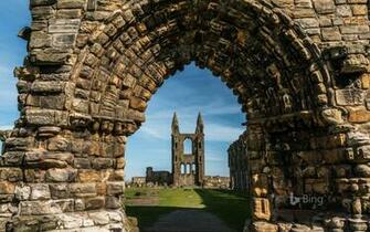 St Andrews Cathedral In Fife Scotland Bing Wallpaper Sonu Rai
