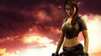 Tomb Raider Girl Look Sky Clouds Lara Croft Wallpaper