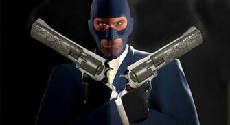 Tf2 Scout Wallpaper Blu Spy With Akimbo Ambass