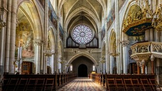 Inside Of The Church Sacred Heart Jesus From Graz Austria