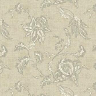 Tan And Grey Jacobean Floral Scroll Wallpaper Wall Sticker Outlet