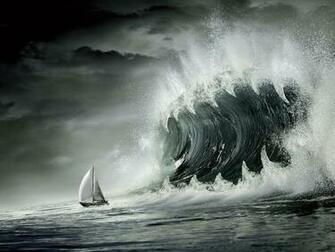 Wallpaper Waves Jaws Want To Eat Sea Ship 3d For Desktop