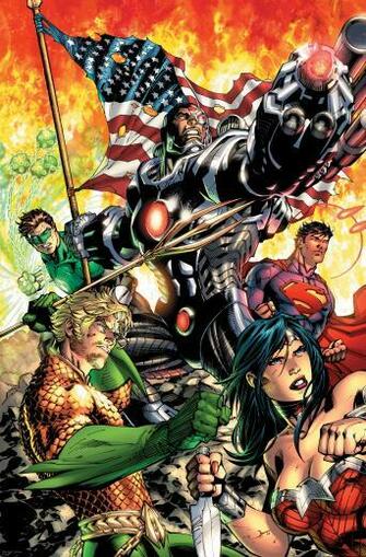 League New Wall Mural Dc Comics Justice Wallpaper