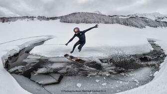 Winter Wakeskate On Bjela Nica Bih