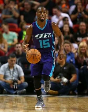 Kemba Walker Of The Charlotte Hornets Brings Ball