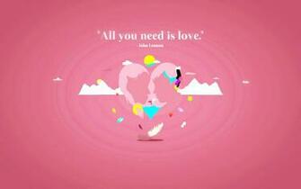 All You Need Is Love Valentines HD Wallpaper New