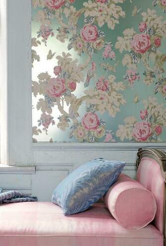The Metal Foil Background On Anna French Bird In Bush Don T