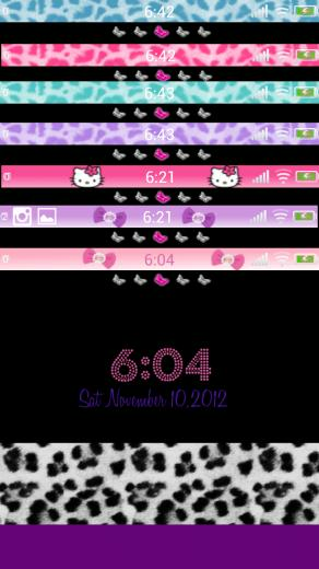 And Hello Kitty Status Bar Wallpaper Picswallpaper