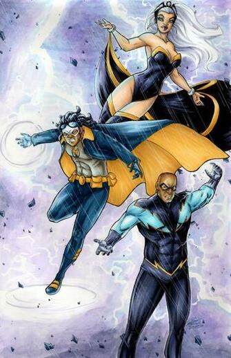 Storm Static Shock Black Lightning By Serenaguerra On