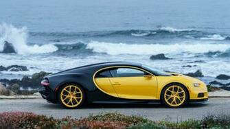 Bugatti Chiron Yellow And Black 4k Wallpaper HD