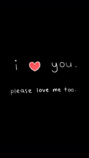 Love You Please Me Too iPhone Wallpaper
