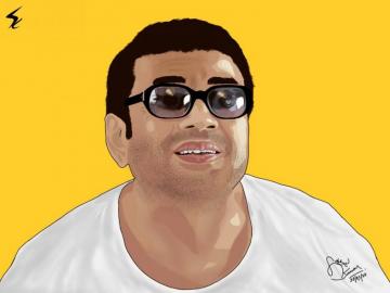 Vector Portrait Of Paresh Rawal Babu Bhaiya On His BirtHDay