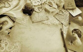 Letter Pearls Vintage Style Retro Bokeh Mood Wallpaper Background