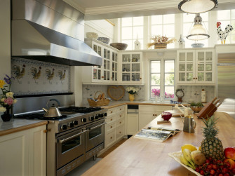 Design Of A Big Kitchen Wallpaper And Image