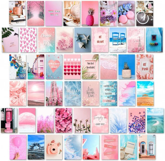 Amazon Koozto Wall Collage Kit 50pcs Inches Pink And