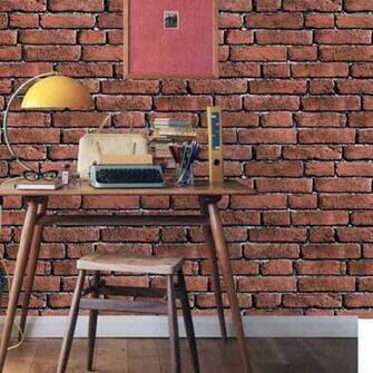 Faux Brick 3d Wallpaper Red Stone For Home Kitchen Decor