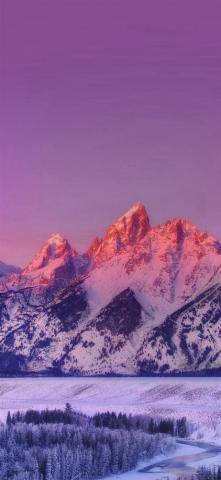 Mountain Sunset Nature Awesome Sky iPhone X Wallpaper