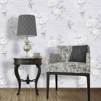 French Grey M0835 Jenny Wren Rose Birds Music Butterfly Shabby Chic