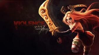 Christmas Girl Katarina League Of Legends HD Wallpaper S7