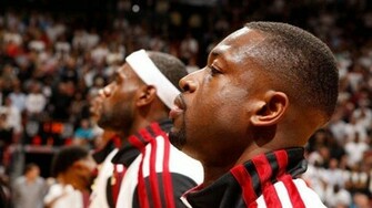 Lebron James Dwyane Wade Miami Heat Player Wallpaper