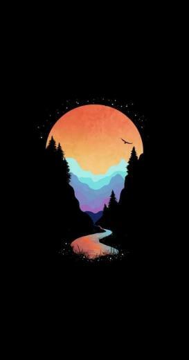 Sunsets Are Coooool In Black Aesthetic Wallpaper