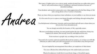 Andrea Wallpaper Meaning X Name