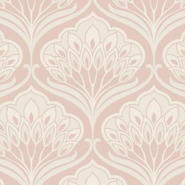 Arthouse Deco Peacock Wallpaper Blush From I