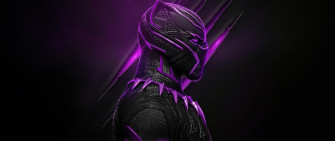 Black Panther Wallpaper 4k Purple Aesthetic Dark