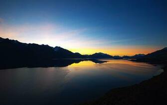 Lake Sunset HD Wallpaper