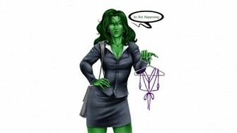 She Hulk Wondering About A Small Bra Widescreen Wallpaper