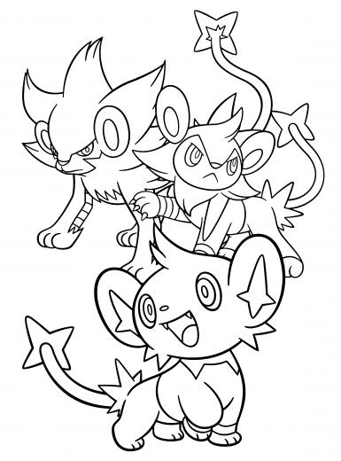 HD Wallpaper Pokemon Coloring S Luxio Santabanta