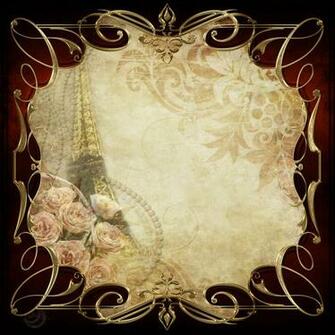 Vintage Frame Decor Spring Paris By Lyotta