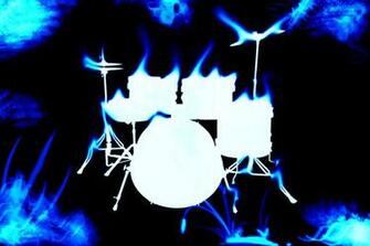 Drum Wallpaper Blue By Lilfinn