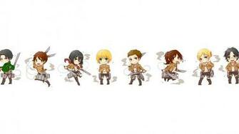 Attack On Titan Chibi HD Wallpaper