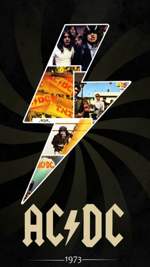 3wallpaperwallpaper HD iPhone X Ac Dc Thunder