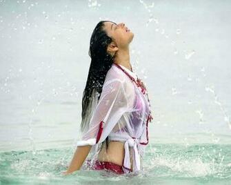 Wet Girl Rain Desktop HD Wallpaper Image Of