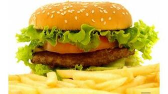 Wallpaper Hamburger Und Pommes Frites 3d F R