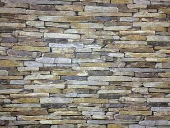 Realistic Dry Stone Wall Brick Effect Feature Wallpaper