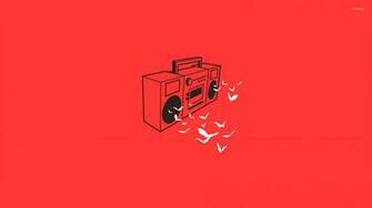 Boombox Wallpaper Minimalistic