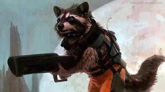 Wallpaper Love The Rocket Carrying Raccoon