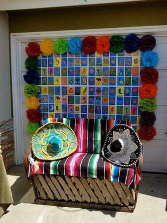 Mexican Loteria Backdrop With Image Baby Shower