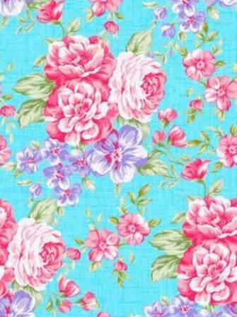 Blue And Pink Flower Wallpaper Romantic Background