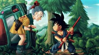 Bulma And Goku Dbz Wallpaper Computer Desktop