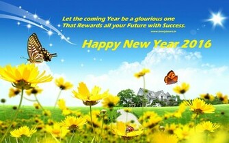 Natural Wallpaper Image Happy New Year Flower