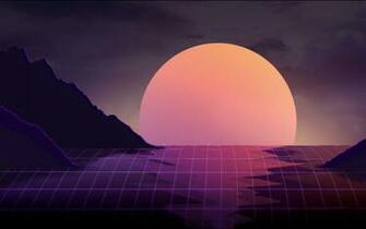 Vapor Wave Sunset Wallpaper HD Artist 4k