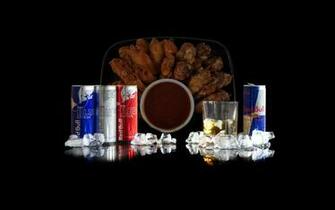 Red Bull Hot Wings Computer Wallpaper Desktop Background