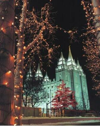 Lds Wallpaper Christmas Lights At Temple