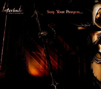 Dark Elf Say Your Prayers Wallpaper