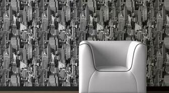 Muriva New York City Black White Wallpaper