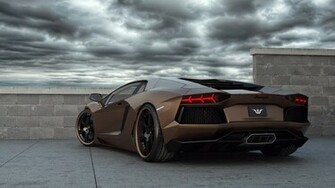 Wallpaper Lamborghini Color City Sky Cars Full HD